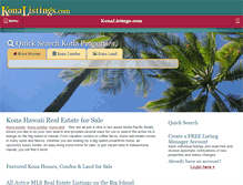 Tablet Screenshot of konalistings.com